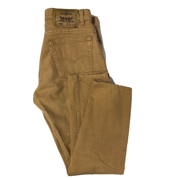 Levi's Other - Levi Strauss 550 Naturuals Mens 30x32 Brown Tan Jeans Relaxed Tapered Vintage